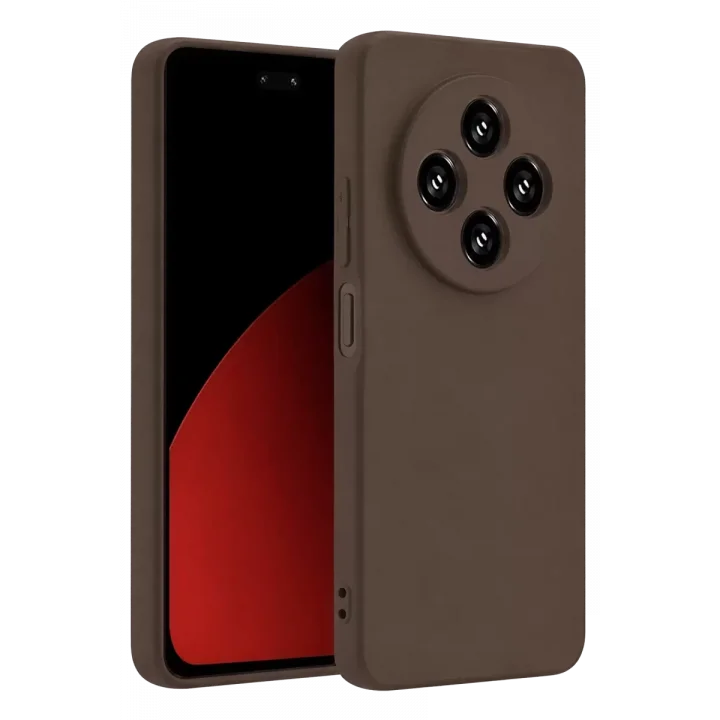 Mey İthalat®   Redmi 14C Kılıf First Silikon - Kahverengi