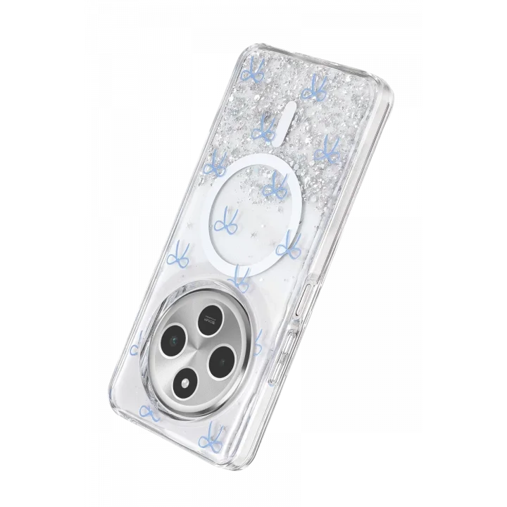 Mey İthalat®   Redmi 14C Misk Simli Magsafe Kapak - Desen 3