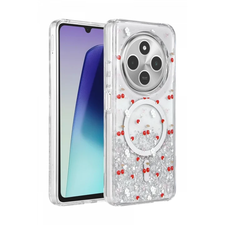 Mey İthalat®   Redmi 14C Misk Simli Magsafe Kapak - Desen 5