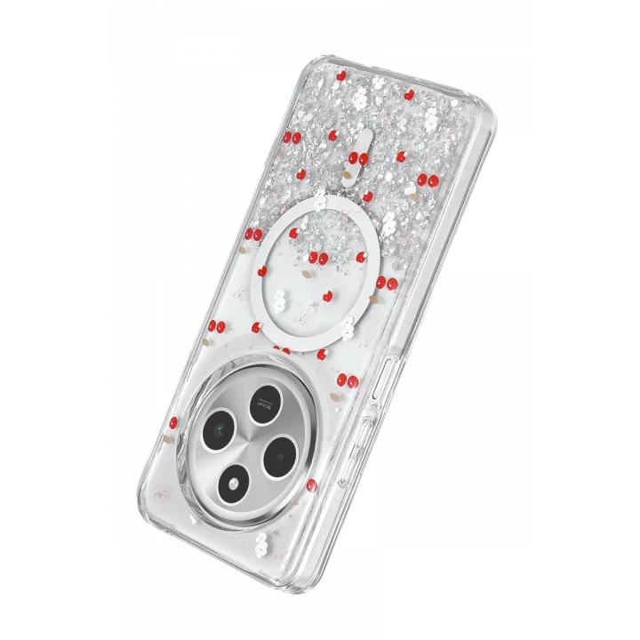 Mey İthalat®   Redmi 14C Misk Simli Magsafe Kapak - Desen 5