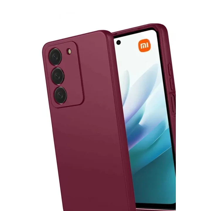 Mey İthalat®   Redmi 15 4G First Silikon - Bordo