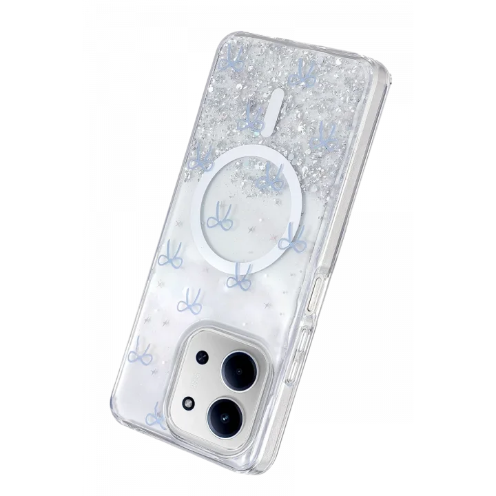 Mey İthalat®   Redmi 15C 4G Misk Simli Magsafe Kapak - Desen 3