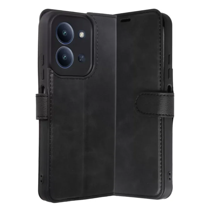 Mey İthalat®   Redmi 15C 4G Trend S Plus Kapaklı Kılıf - Siyah