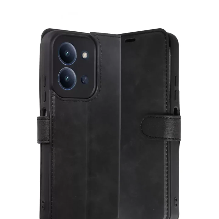 Mey İthalat®   Redmi 15C 4G Trend S Plus Kapaklı Kılıf - Siyah
