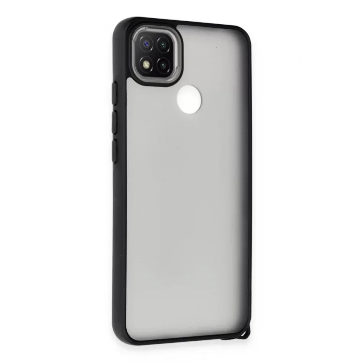 Mey İthalat®   Redmi 9C Kılıf Elegant Kapak - Siyah
