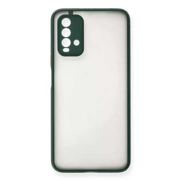 Mey İthalat®   Redmi 9T Kılıf Montreal Silikon Kapak - Yeşil