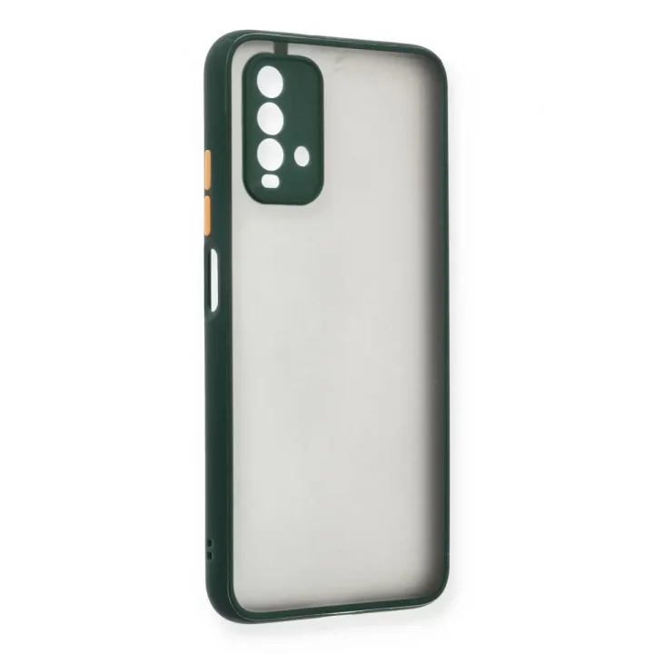 Mey İthalat®   Redmi 9T Kılıf Montreal Silikon Kapak - Yeşil