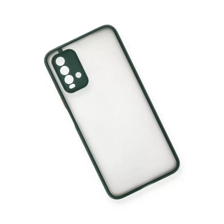 Mey İthalat®   Redmi 9T Kılıf Montreal Silikon Kapak - Yeşil