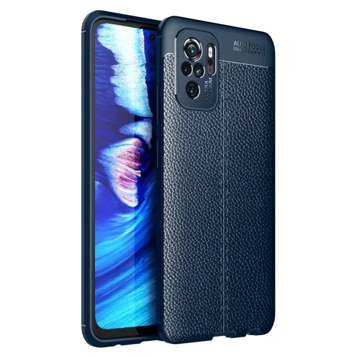 Mey İthalat®   Redmi Note 10 Kılıf Auto Focus Kapak - Lacivert