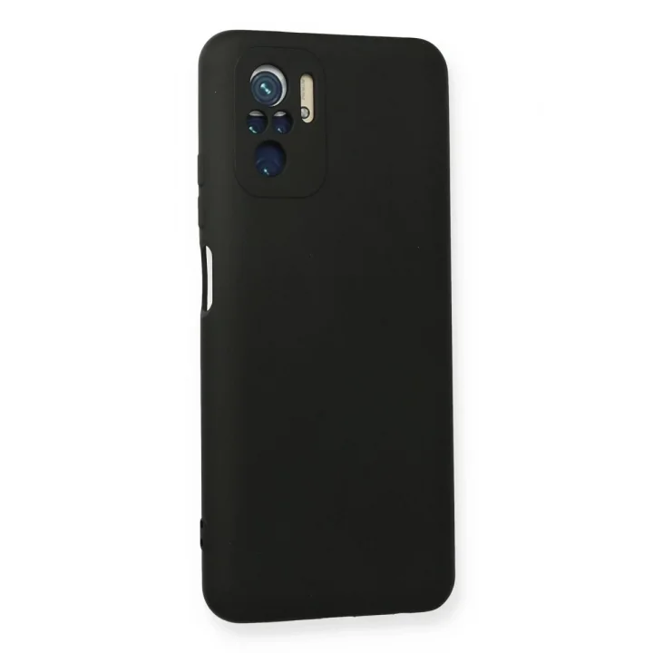 Mey İthalat®   Redmi Note 10 Kılıf Nano içi Kadife Silikon - Siyah
