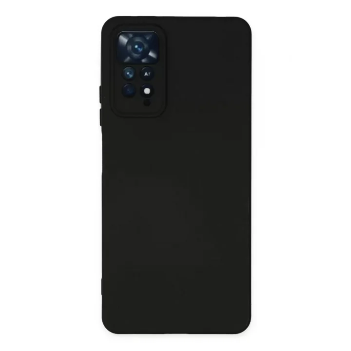 Mey İthalat®   Redmi Note 11 Pro Kılıf Nano içi Kadife Silikon - Siyah