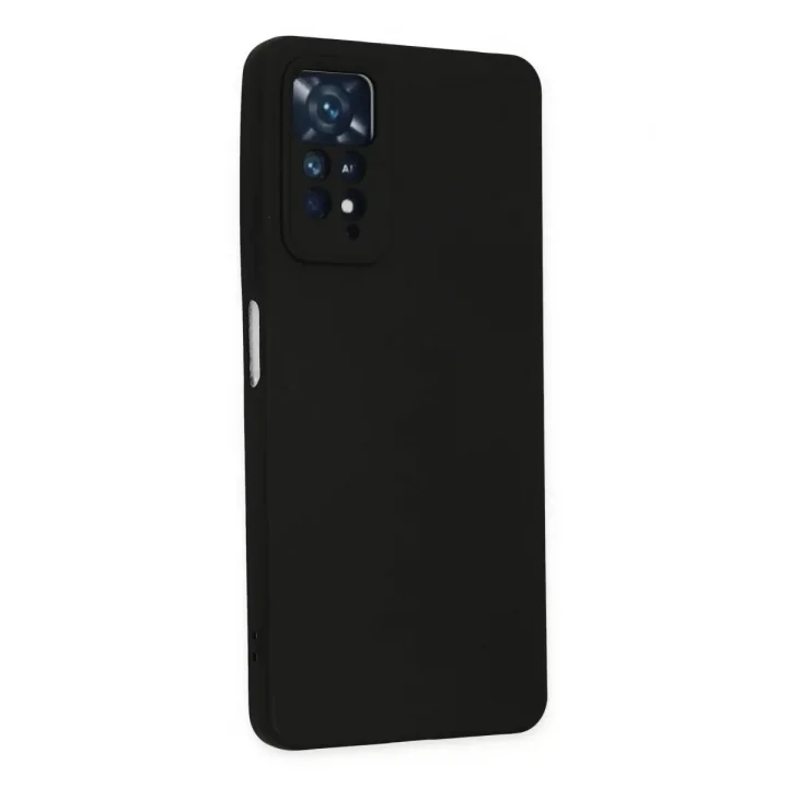 Mey İthalat®   Redmi Note 11 Pro Kılıf Nano içi Kadife Silikon - Siyah