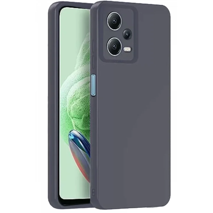Mey İthalat®   Redmi Note 12 Pro 5G Kılıf Nano içi Kadife Silikon - Gri