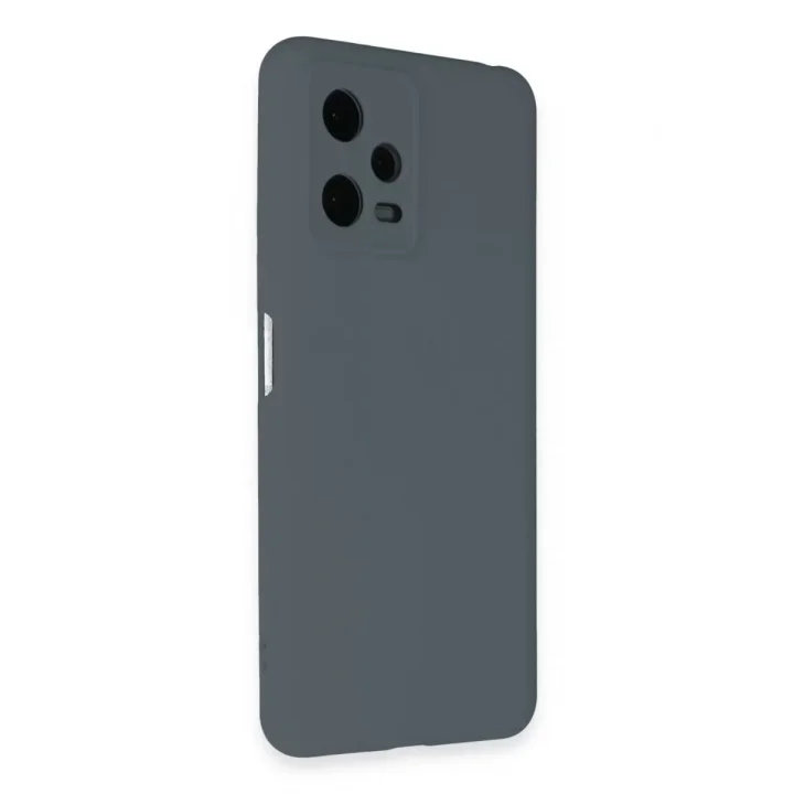 Mey İthalat®   Redmi Note 12 Pro 5G Kılıf Nano içi Kadife Silikon - Gri
