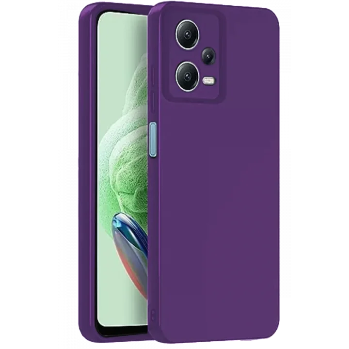 Mey İthalat®   Redmi Note 12 Pro 5G Kılıf Nano içi Kadife Silikon - Mor