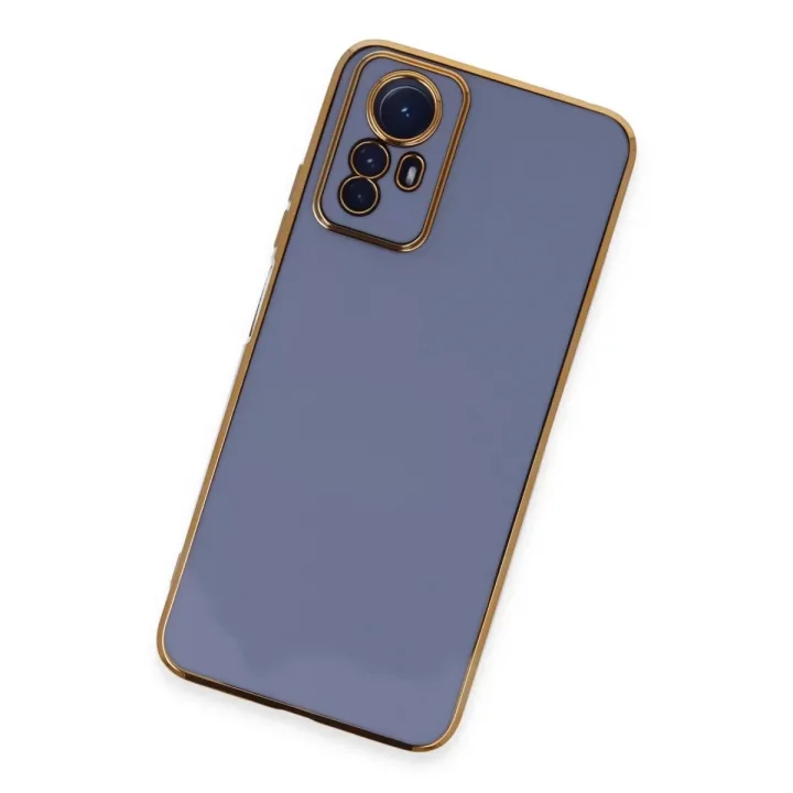 Mey İthalat®   Redmi Note 12S Kılıf Volet Silikon - Mavi