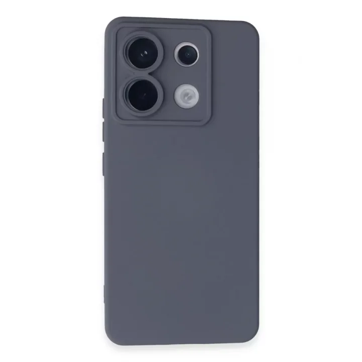 Mey İthalat®   Redmi Note 13 Pro 5G Kılıf Nano içi Kadife Silikon - Gri