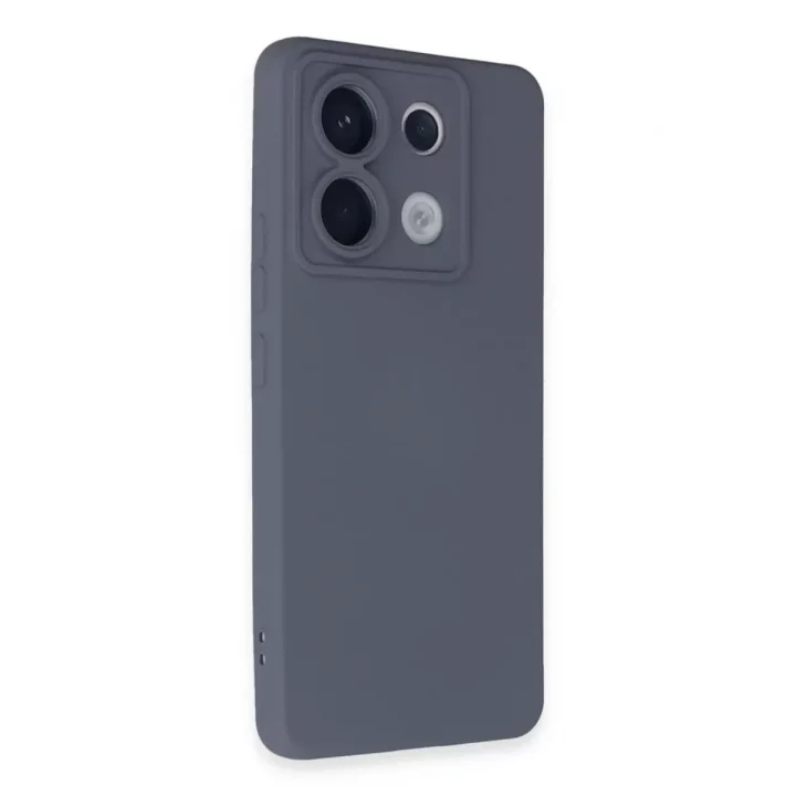 Mey İthalat®   Redmi Note 13 Pro 5G Kılıf Nano içi Kadife Silikon - Gri