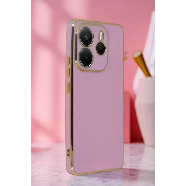 Mey İthalat®   Redmi Note 14 4G Kılıf Volet Silikon - Mor