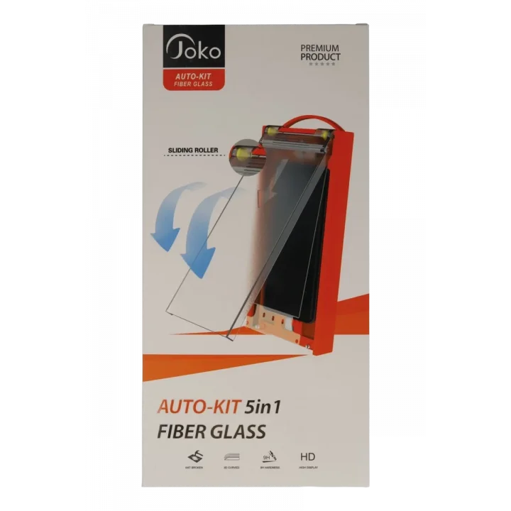 Mey İthalat®   Redmi Note 14 Pro 4G AutoKit 5in1 Fiber Hayalet Cam Ekran Koruyucu