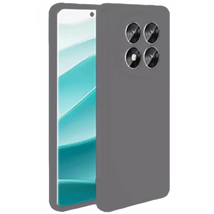 Mey İthalat®   Redmi Note 14 Pro 4G Kılıf First Silikon - Gri
