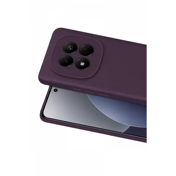 Mey İthalat®   Redmi Note 15 4G First Silikon - Mürdüm