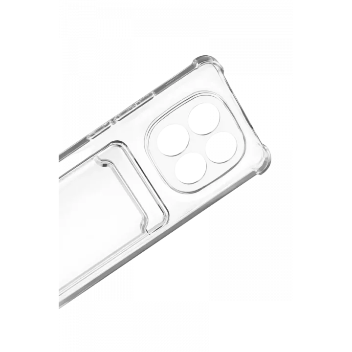 Mey İthalat®   Redmi Note 15 4G Kart Şeffaf Silikon - Şeffaf