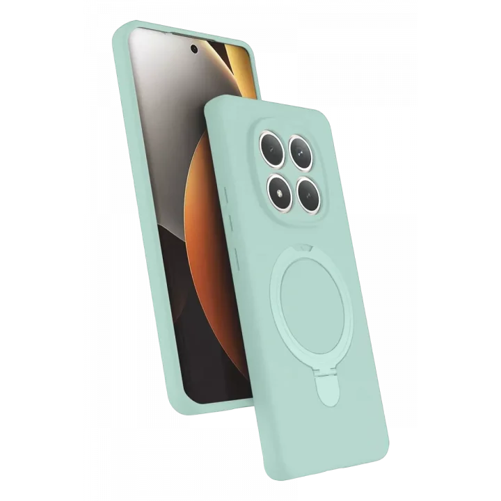 Mey İthalat®   Redmi Note 15 4G Regal Magsafe Standlı Kapak - Su Yeşili