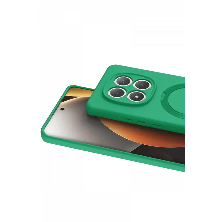 Mey İthalat®   Redmi Note 15 4G Regal Magsafe Standlı Kapak - Yeşil
