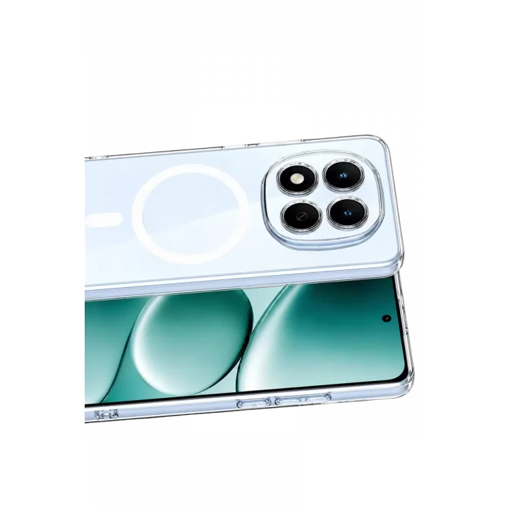 Mey İthalat®   Redmi Note 15 Pro 4G Combo Sert Şeffaf Magsafe Kapak - Şeffaf