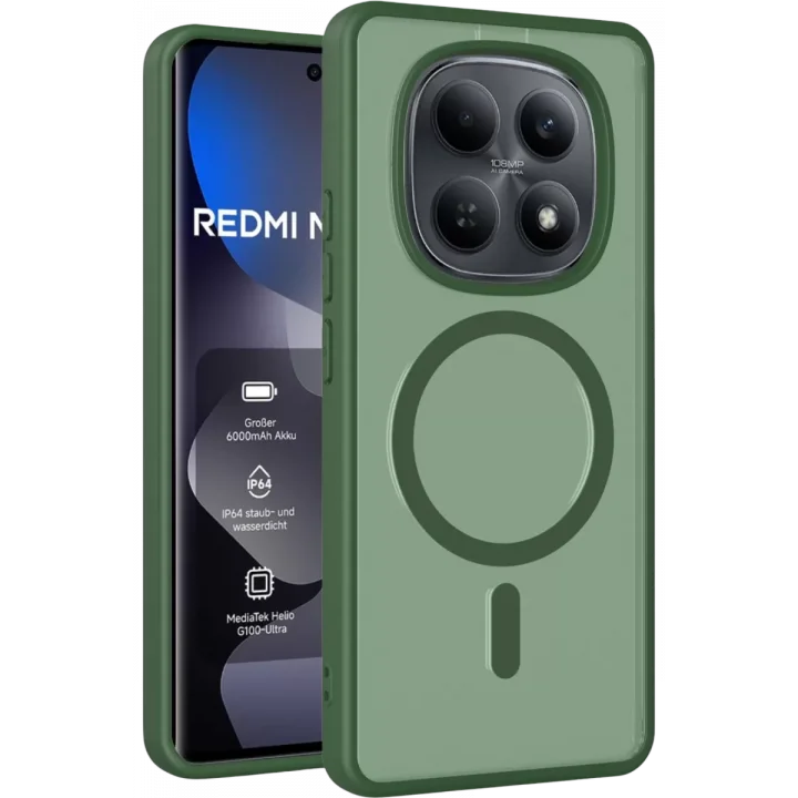 Mey İthalat®   Redmi Note 15 Pro 4G Jota Magsafe Kapak - Koyu Yeşil