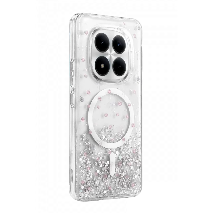 Mey İthalat®   Redmi Note 15 Pro 4G Misk Simli Magsafe Kapak - Desen 1