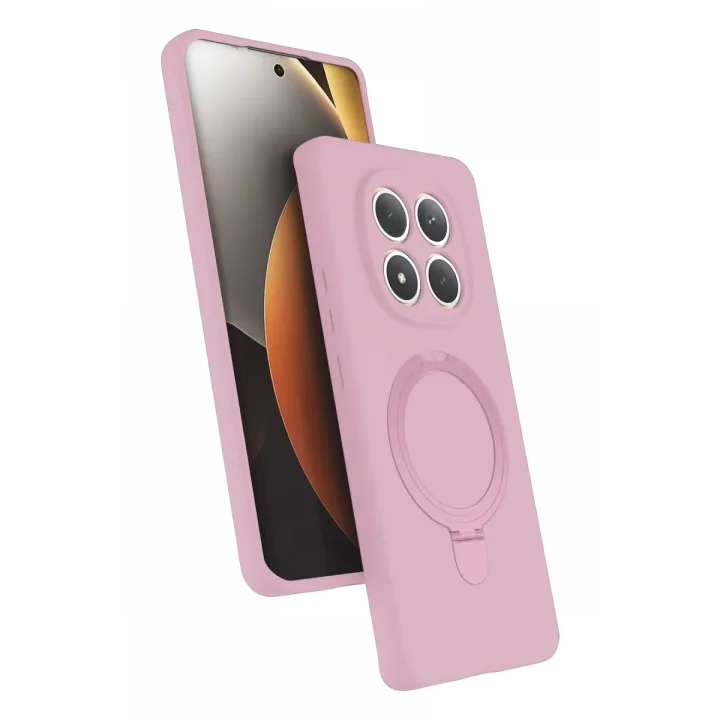 Mey İthalat®   Redmi Note 15 Pro 4G Regal Magsafe Standlı Kapak - Açık Pembe