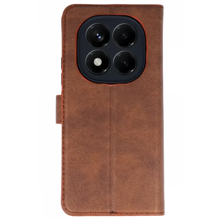 Mey İthalat®   Redmi Note 15 Pro 4G Trend S Plus Kapaklı Kılıf - Taba