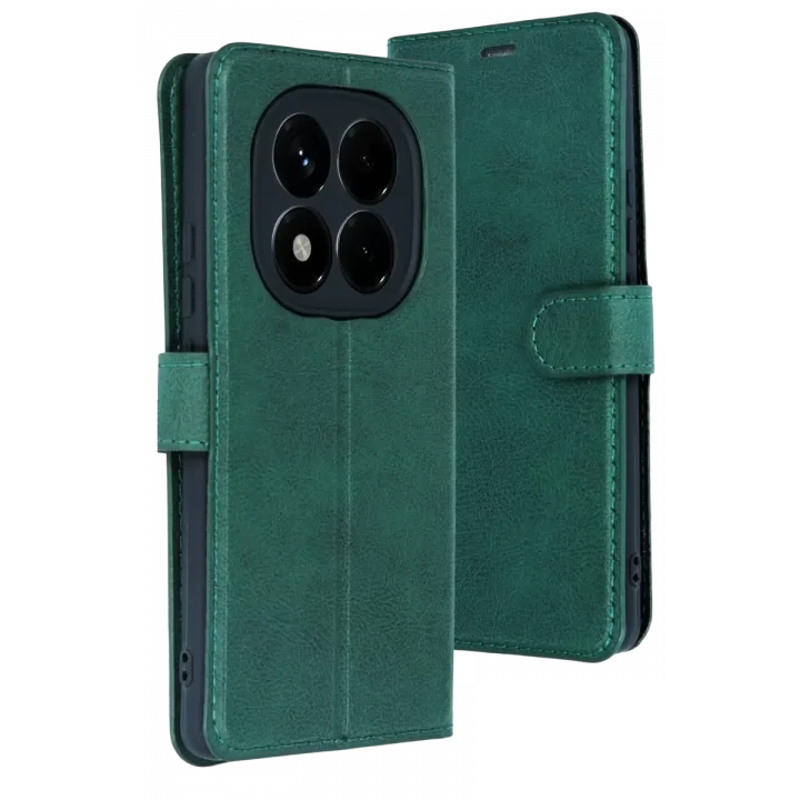 Mey İthalat®   Redmi Note 15 Pro 4G Trend S Plus Kapaklı Kılıf - Yeşil