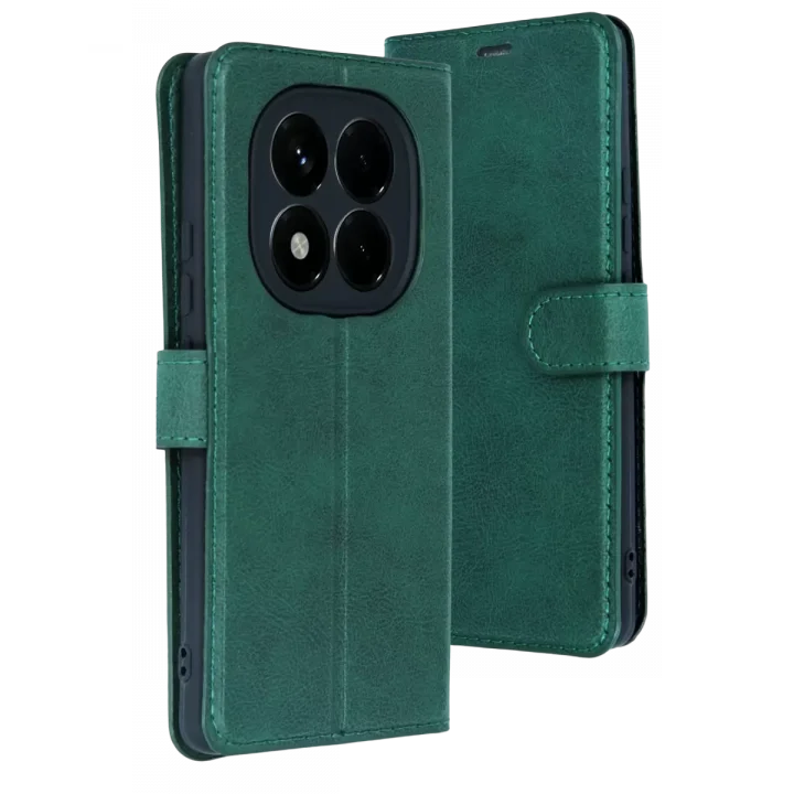 Mey İthalat®   Redmi Note 15 Pro 4G Trend S Plus Kapaklı Kılıf - Yeşil