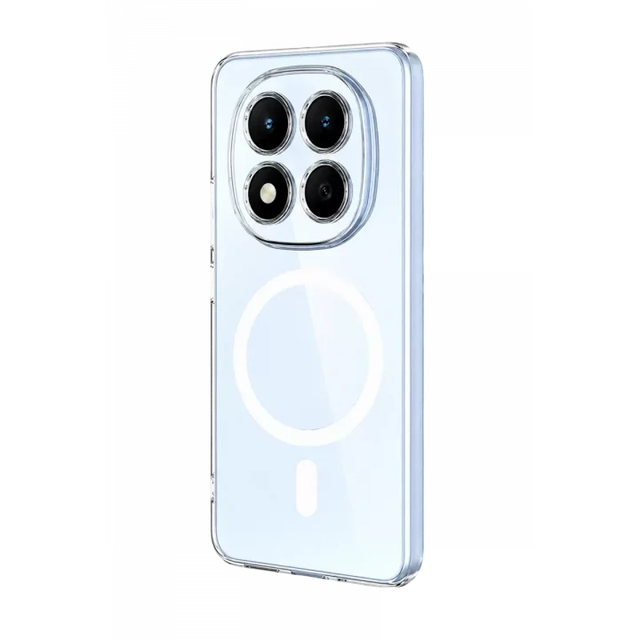 Mey İthalat®   Redmi Note 15 Pro 5G Combo Sert Şeffaf Magsafe Kapak - Şeffaf
