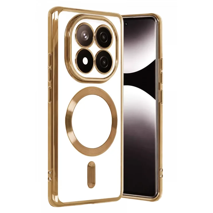 Mey İthalat®   Redmi Note 15 Pro 5G Kross Magneticsafe Kapak - Gold