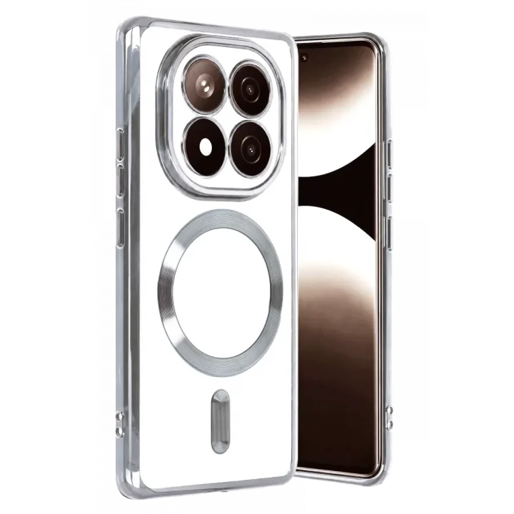 Mey İthalat®   Redmi Note 15 Pro 5G Kross Magneticsafe Kapak - Gümüş