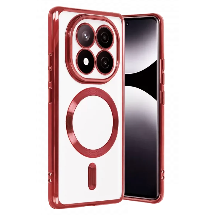 Mey İthalat®   Redmi Note 15 Pro 5G Kross Magneticsafe Kapak - Kırmızı