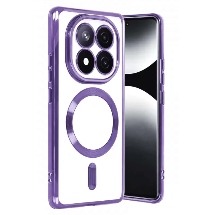 Mey İthalat®   Redmi Note 15 Pro 5G Kross Magneticsafe Kapak - Mor