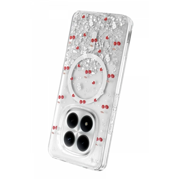 Mey İthalat®   Redmi Note 15 Pro 5G Misk Simli Magsafe Kapak - Desen 5
