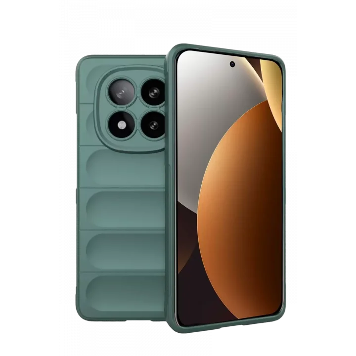 Mey İthalat®   Redmi Note 15 Pro 5G Optimum Silikon - Koyu Yeşil