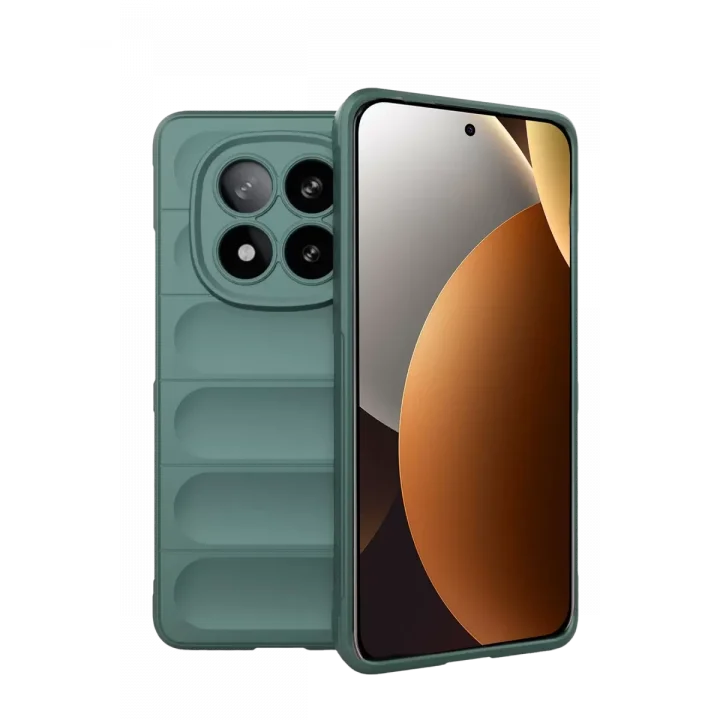 Mey İthalat®   Redmi Note 15 Pro 5G Optimum Silikon - Koyu Yeşil