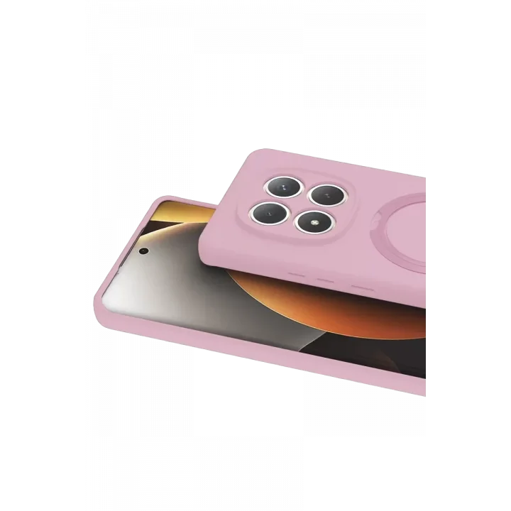 Mey İthalat®   Redmi Note 15 Pro 5G Regal Magsafe Standlı Kapak - Açık Pembe