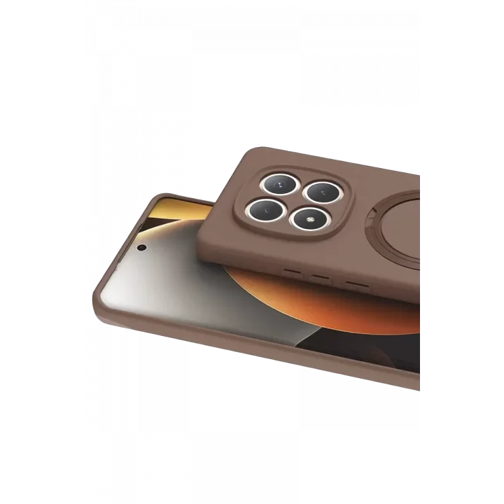 Mey İthalat®   Redmi Note 15 Pro 5G Regal Magsafe Standlı Kapak - Çöl Titanyum