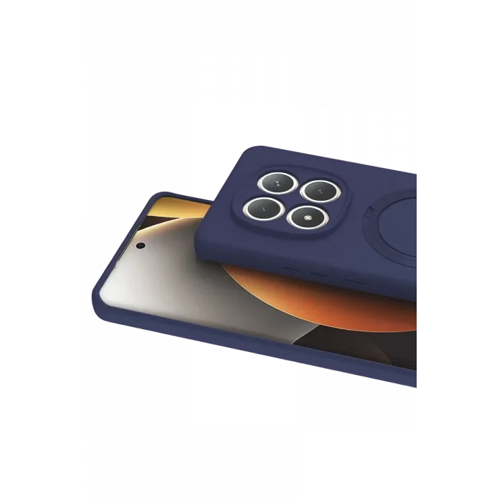 Mey İthalat®   Redmi Note 15 Pro 5G Regal Magsafe Standlı Kapak - Lacivert