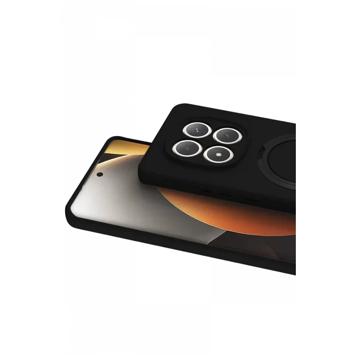 Mey İthalat®   Redmi Note 15 Pro 5G Regal Magsafe Standlı Kapak - Siyah
