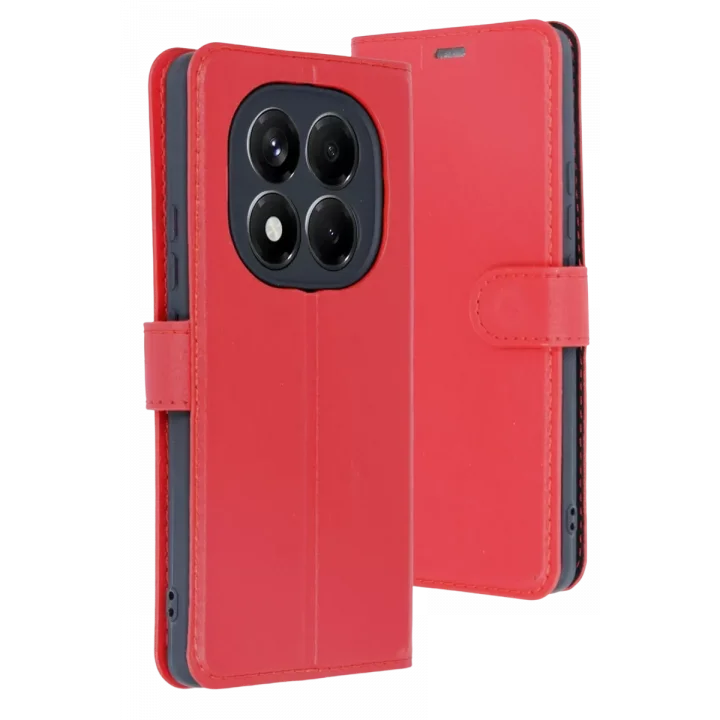 Mey İthalat®   Redmi Note 15 Pro 5G Trend S Plus Kapaklı Kılıf - Kırmızı