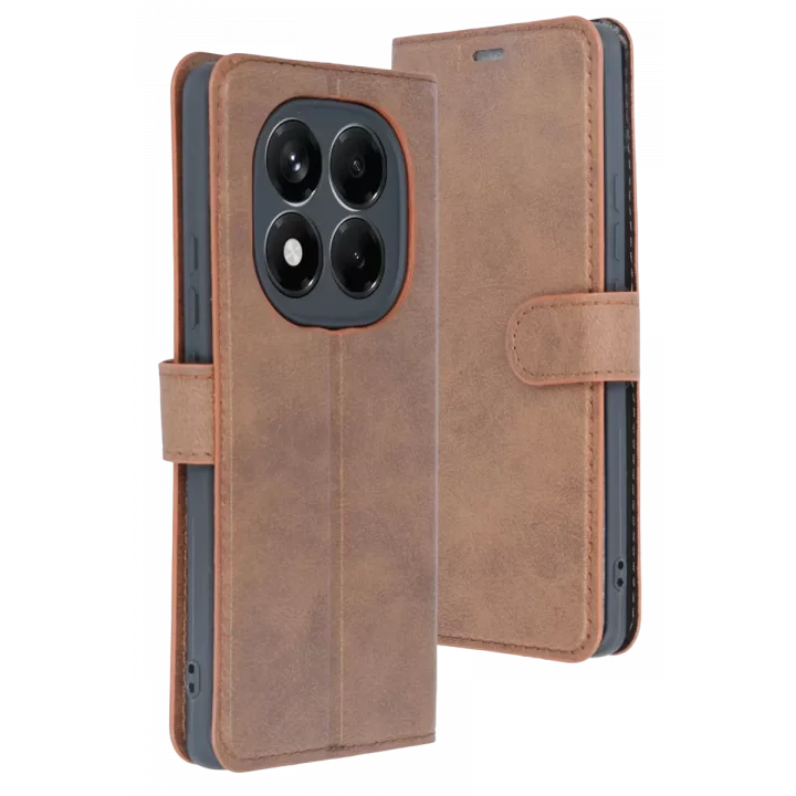 Mey İthalat®   Redmi Note 15 Pro 5G Trend S Plus Kapaklı Kılıf - Taba